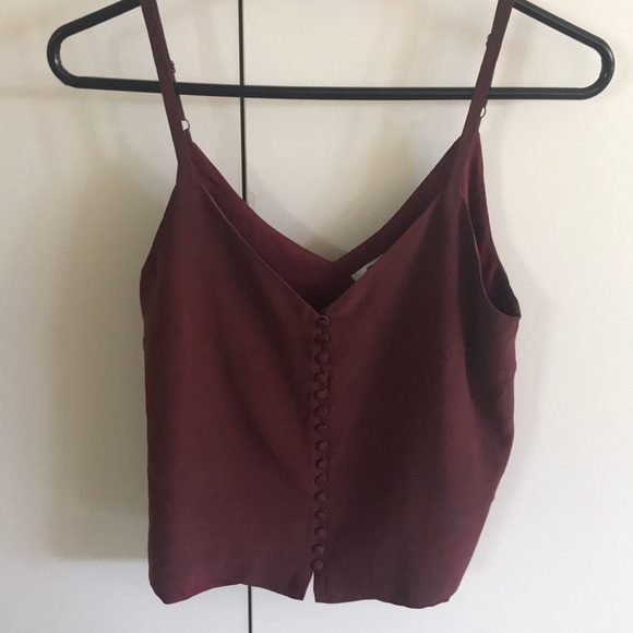 Madewell Tops - Madewell Maroon Tank Top